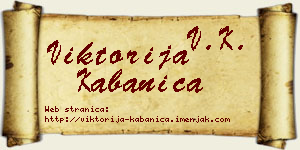 Viktorija Kabanica vizit kartica